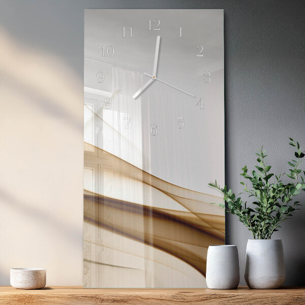 Horloge rectangulaire verticale Abstraction