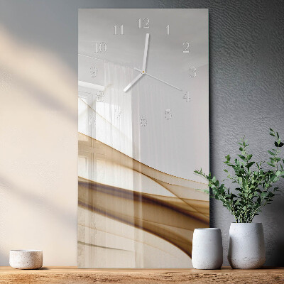Horloge rectangulaire verticale Abstraction