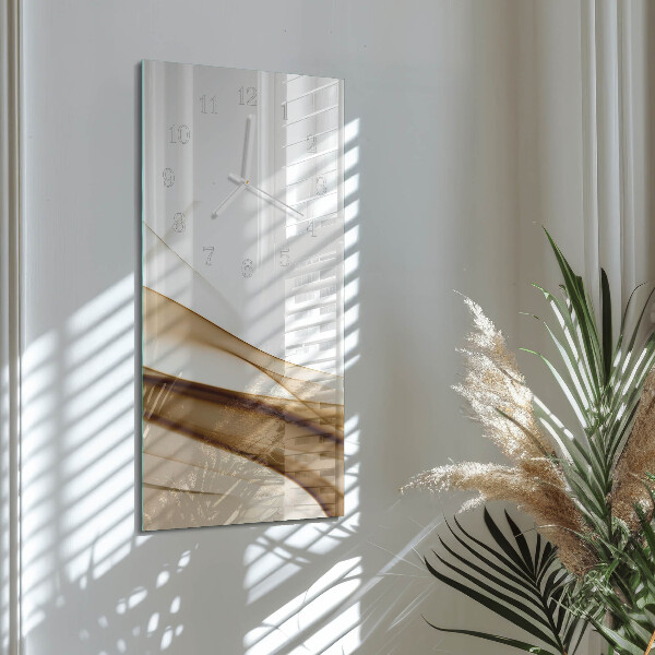 Horloge rectangulaire verticale Abstraction