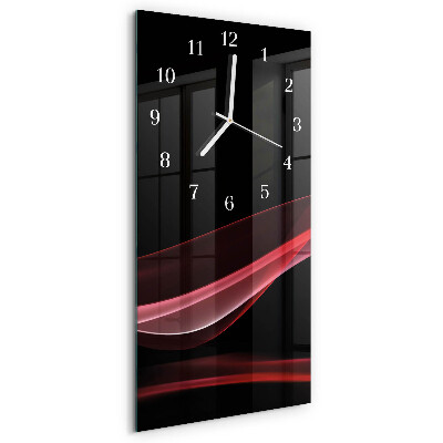Horloge rectangulaire verticale Abstraction