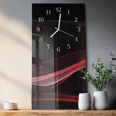 Horloge rectangulaire verticale Abstraction