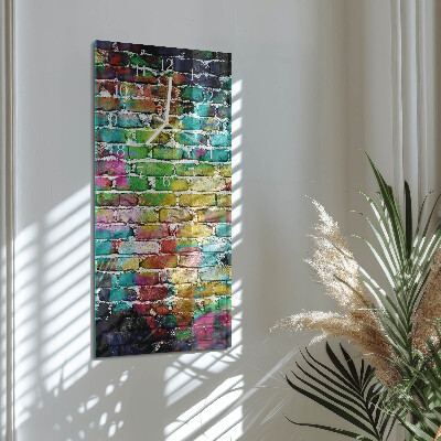 Horloge rectangulaire verticale Brique