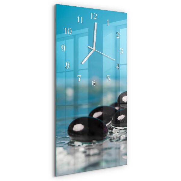 Horloge rectangulaire verticale Pierres