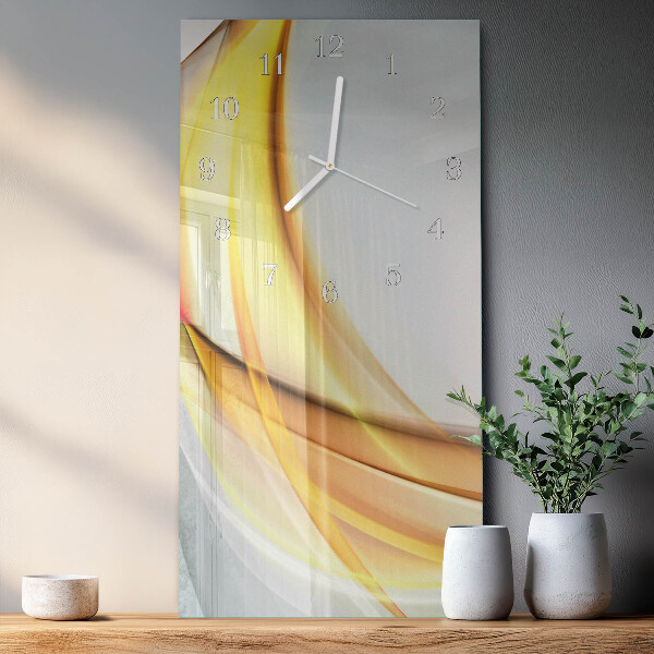 Horloge rectangulaire verticale Abstraction