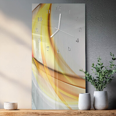 Horloge rectangulaire verticale Abstraction