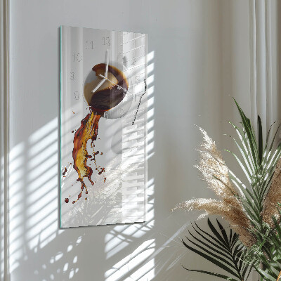 Horloge rectangulaire verticale Café