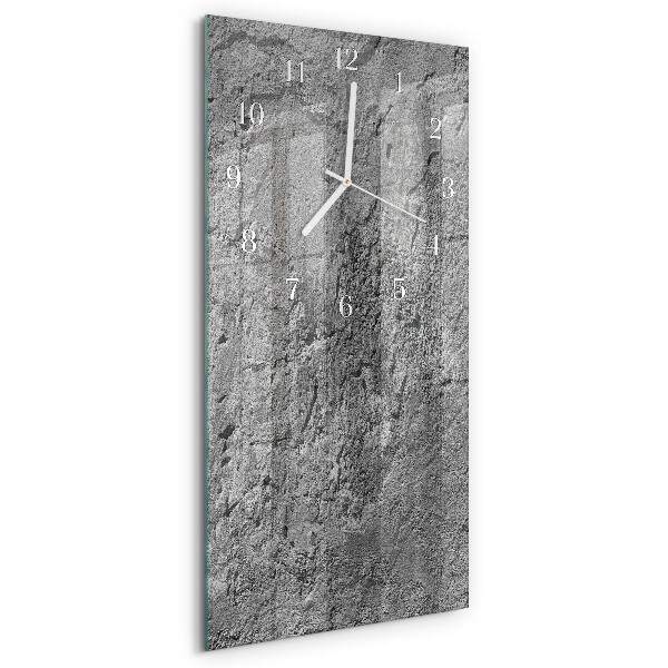 Horloge rectangulaire verticale Mur en béton