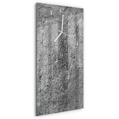 Horloge rectangulaire verticale Mur en béton