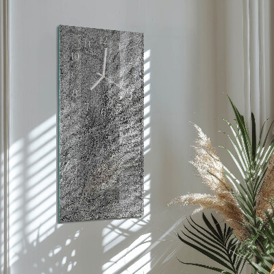 Horloge rectangulaire verticale Mur en béton