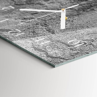 Horloge rectangulaire verticale Mur en béton