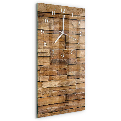 Horloge rectangulaire verticale Mâchefer