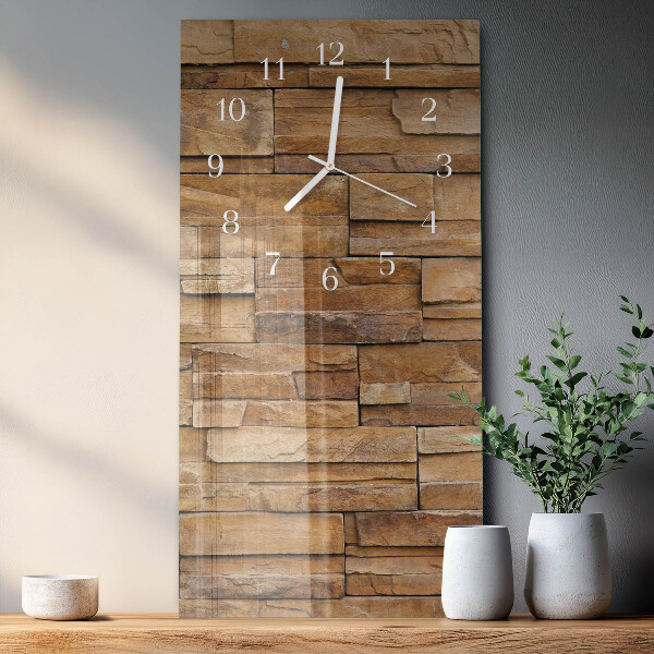 Horloge rectangulaire verticale Mâchefer