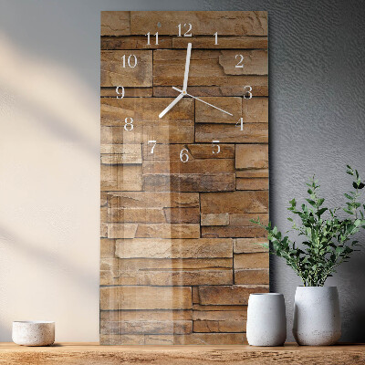 Horloge rectangulaire verticale Mâchefer