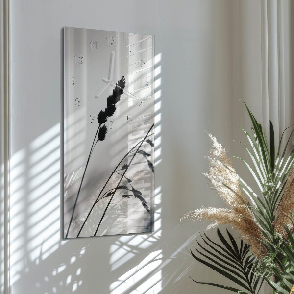 Horloge rectangulaire verticale Grain