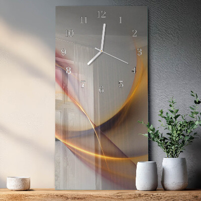 Horloge rectangulaire verticale Abstraction