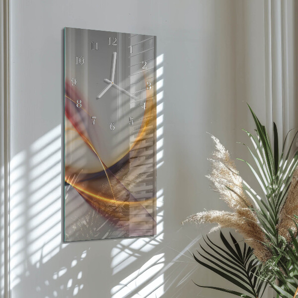 Horloge rectangulaire verticale Abstraction