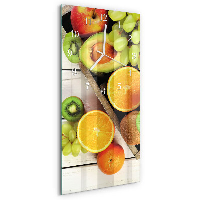 Horloge rectangulaire verticale Fruit
