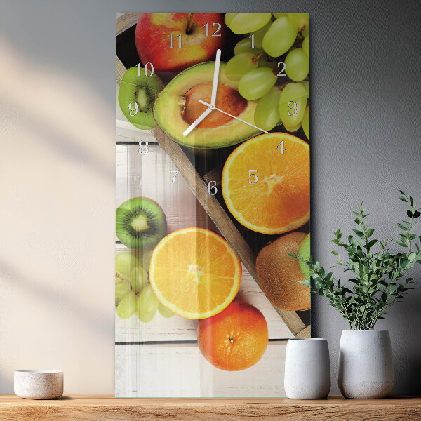 Horloge rectangulaire verticale Fruit