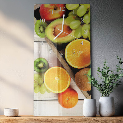 Horloge rectangulaire verticale Fruit