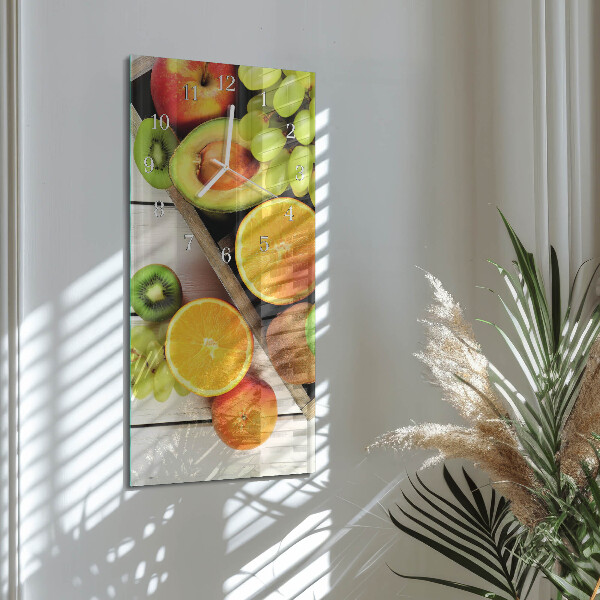 Horloge rectangulaire verticale Fruit