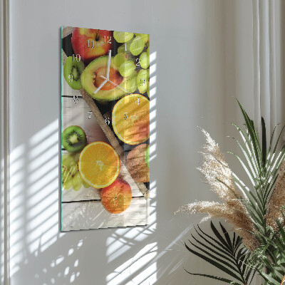 Horloge rectangulaire verticale Fruit
