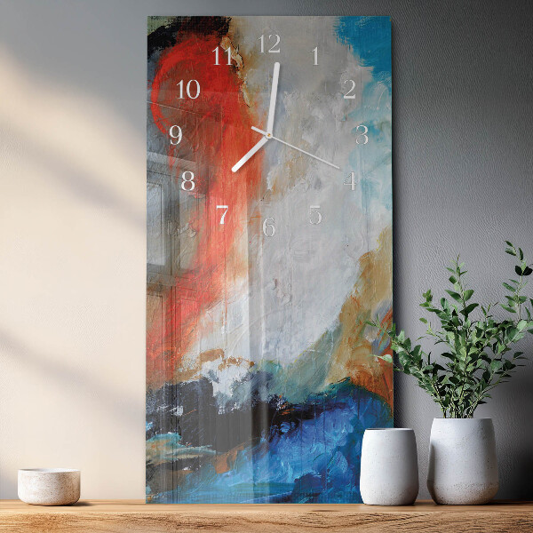 Horloge rectangulaire verticale Chaos
