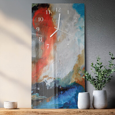 Horloge rectangulaire verticale Chaos