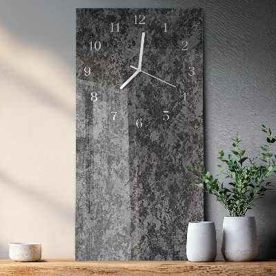 Horloge rectangulaire verticale Graphite