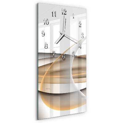 Horloge rectangulaire verticale Abstraction