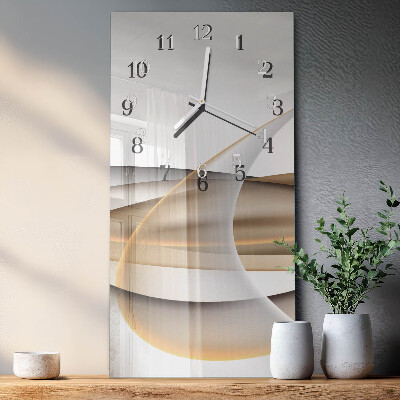 Horloge rectangulaire verticale Abstraction