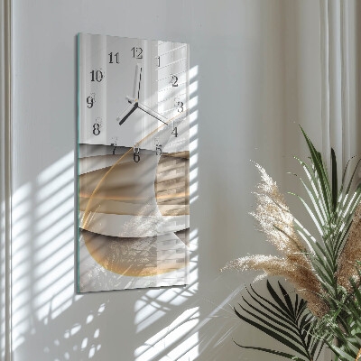 Horloge rectangulaire verticale Abstraction