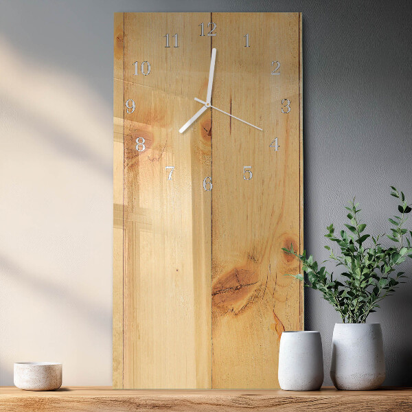 Horloge rectangulaire verticale Bois