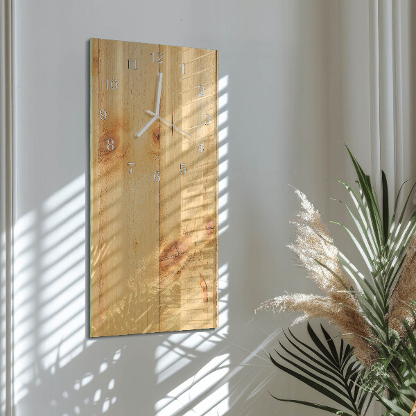 Horloge rectangulaire verticale Bois