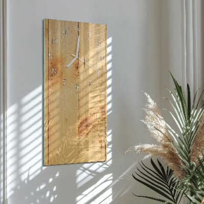 Horloge rectangulaire verticale Bois