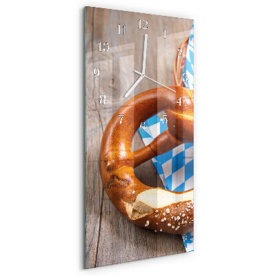 Horloge rectangulaire verticale Bretzel