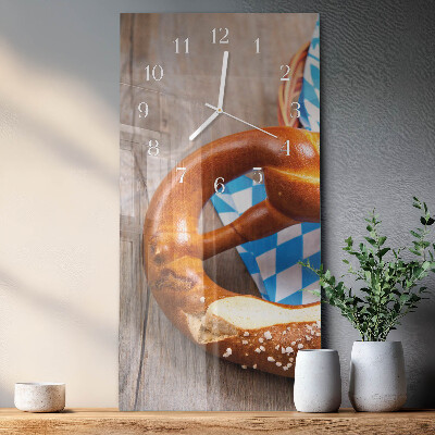 Horloge rectangulaire verticale Bretzel