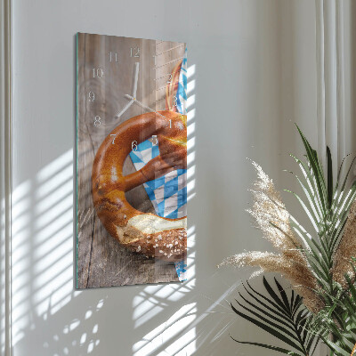 Horloge rectangulaire verticale Bretzel