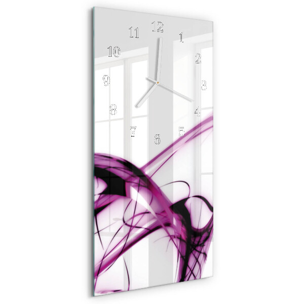 Horloge rectangulaire verticale Abstraction