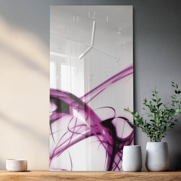 Horloge rectangulaire verticale Abstraction