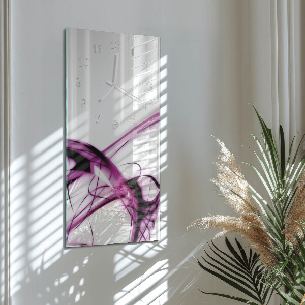 Horloge rectangulaire verticale Abstraction
