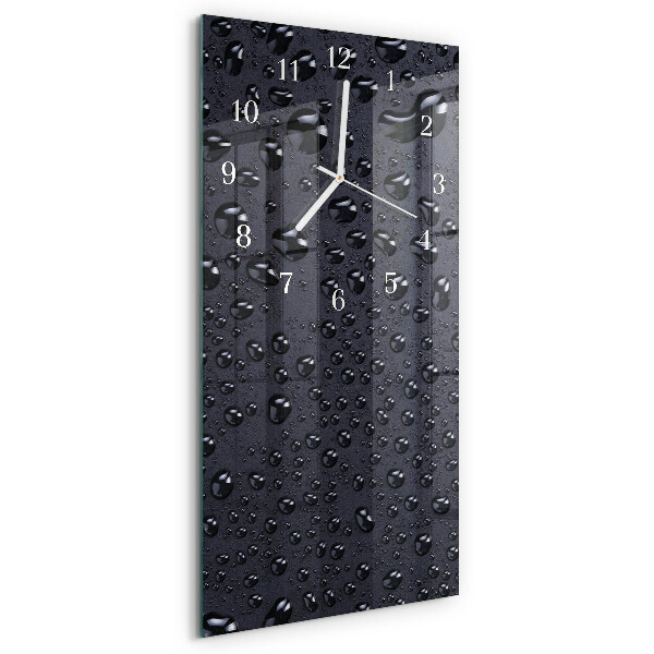 Horloge rectangulaire verticale Gouttes