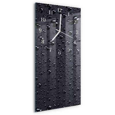 Horloge rectangulaire verticale Gouttes