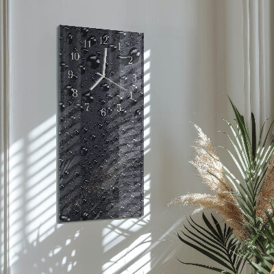 Horloge rectangulaire verticale Gouttes