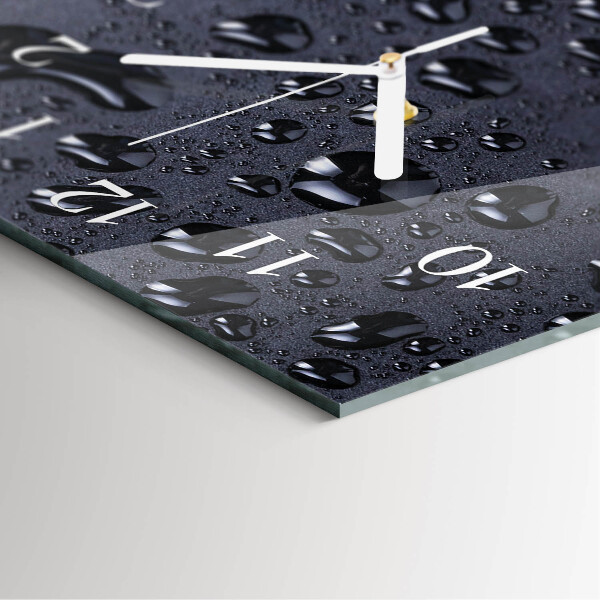 Horloge rectangulaire verticale Gouttes