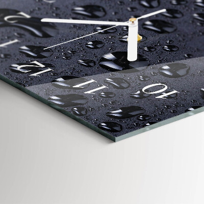 Horloge rectangulaire verticale Gouttes