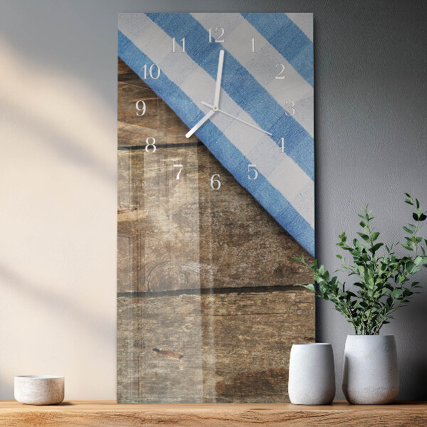 Horloge rectangulaire verticale Nappe