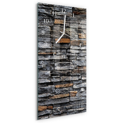 Horloge rectangulaire verticale Mâchefer