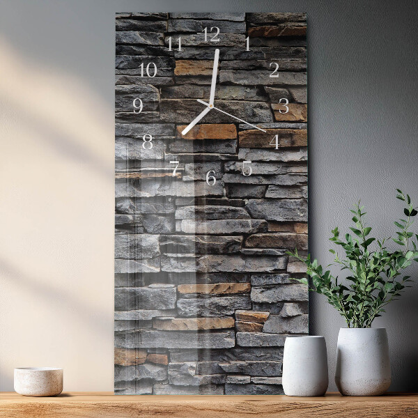 Horloge rectangulaire verticale Mâchefer