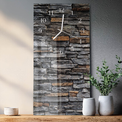 Horloge rectangulaire verticale Mâchefer