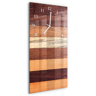 Horloge rectangulaire verticale Rayures